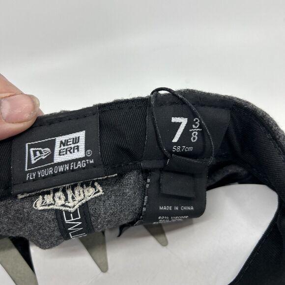 Harley Davidson Wool Hat Size 7 3/8 New Era 19 Twenty Grey Skull NWT - Picture 3 of 6